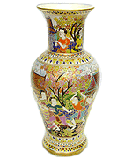 Thai Benjarong Flower vase 10 Inch Song-Karn culture