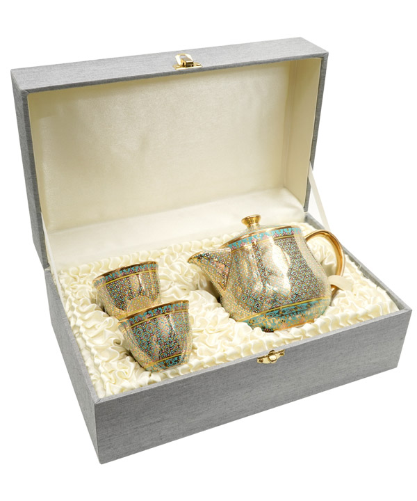 Setthi teaset with double teacup full pattern