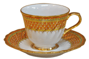 แก้วกาแฟพริ้ว ลายหยดเทียน เคลือบมัน แก้วกาแฟพริ้ว ลายหยดเทียน เคลือบมัน