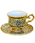 แก้วกาแฟเบญจรงค์ทรงวินเซอร์ แก้วกาแฟเบญจรงค์ทรงวินเซอร์