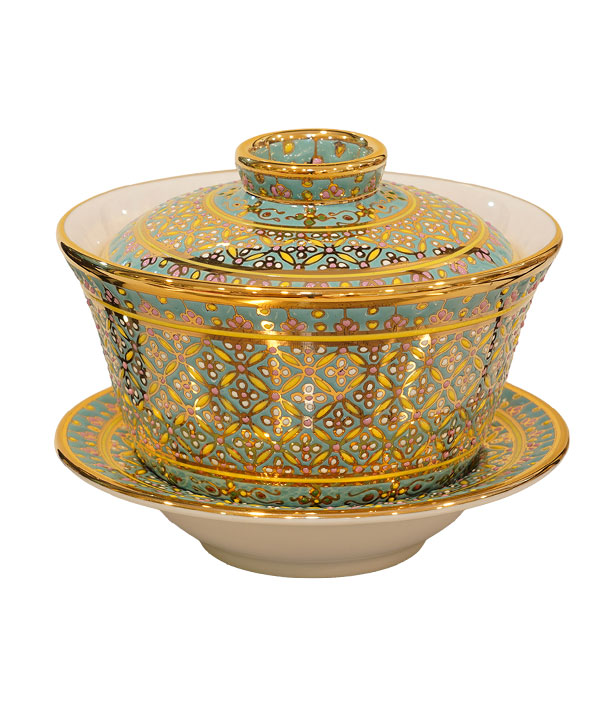 ถ้วยชาฮ่องเต้ ลายแก้วชิงดวง  ถ้วยชาฮ่องเต้ ลายแก้วชิงดวง